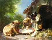 unknow artist Hunde vor der Hutte, china oil painting artist